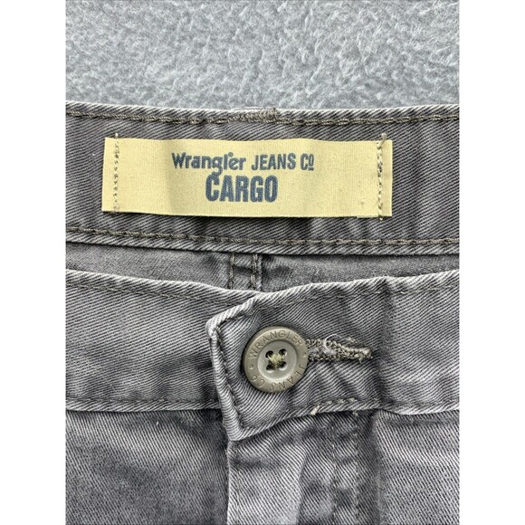 Wrangler Jeans Co. Men's Cargo Pants Outdoors Hiking Camping Gray Size 40x30 - Picture 2 of 16